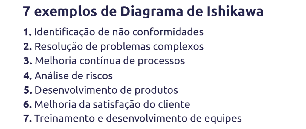 exemplos diagrama de ishikawa