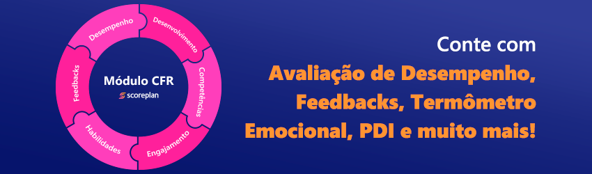 Como escolher um software para a Gestão de Desempenho de Pessoas 4 banner sobre o módulo CFR Scoreplan