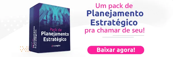 box ofertando um ebook de planejamento estratégico
