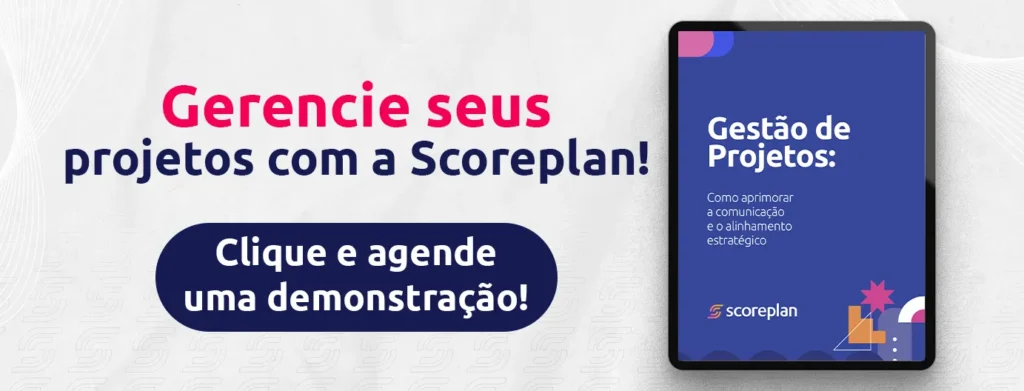 demonstração de gestão de projetos scoreplan