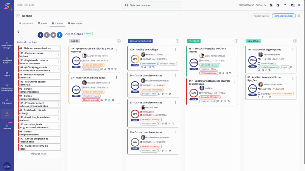 Software Plano de Ação Scoreplan todos os Segmentos