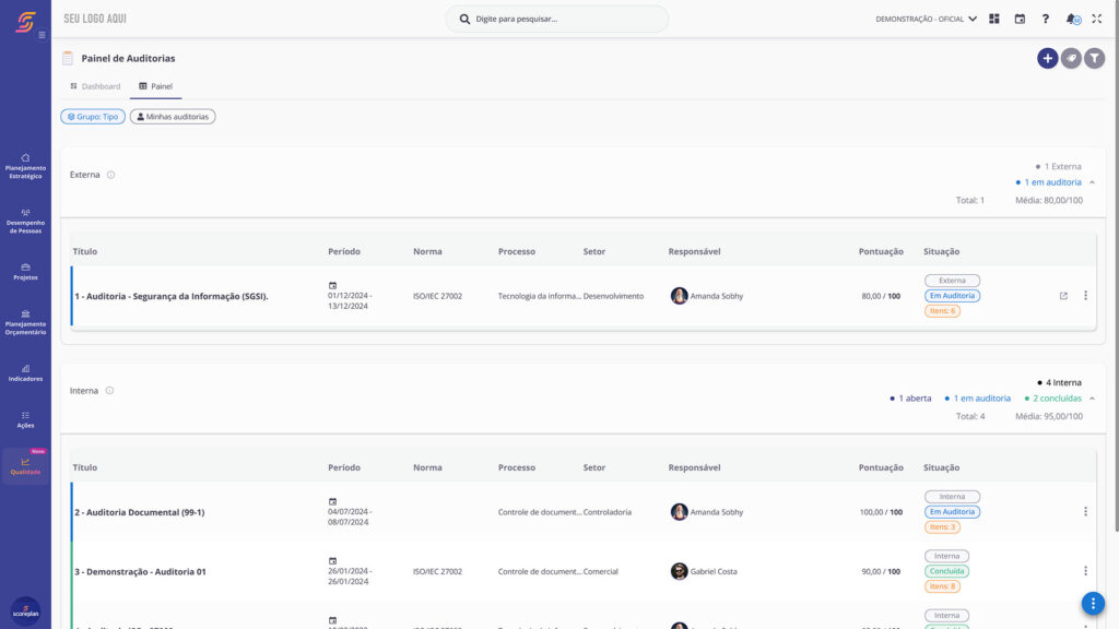 Auditoria Scoreplan Segmento