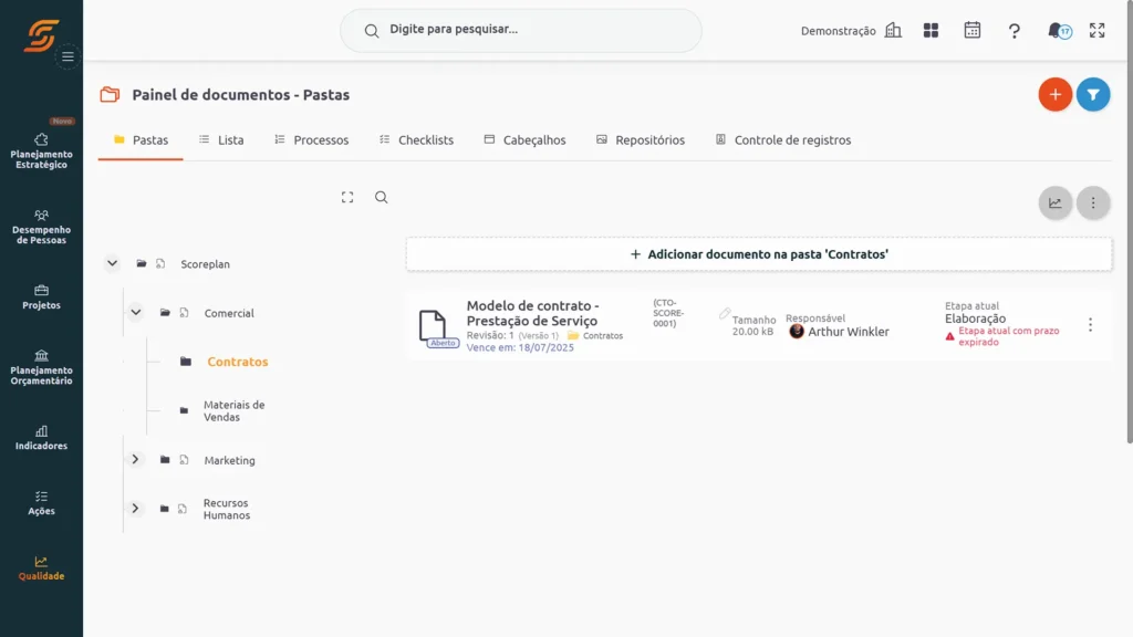 Software de Gestão de Qualidade 6 GED