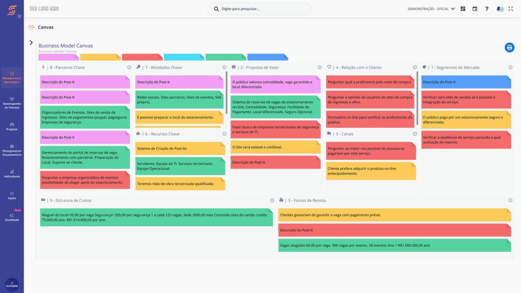 Software de Planejamento Estratégico Scoreplan todos os Segmentos