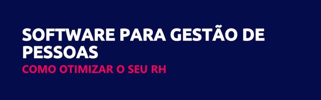 SOFTWARE PARA GESTÃO DE PESSOAS