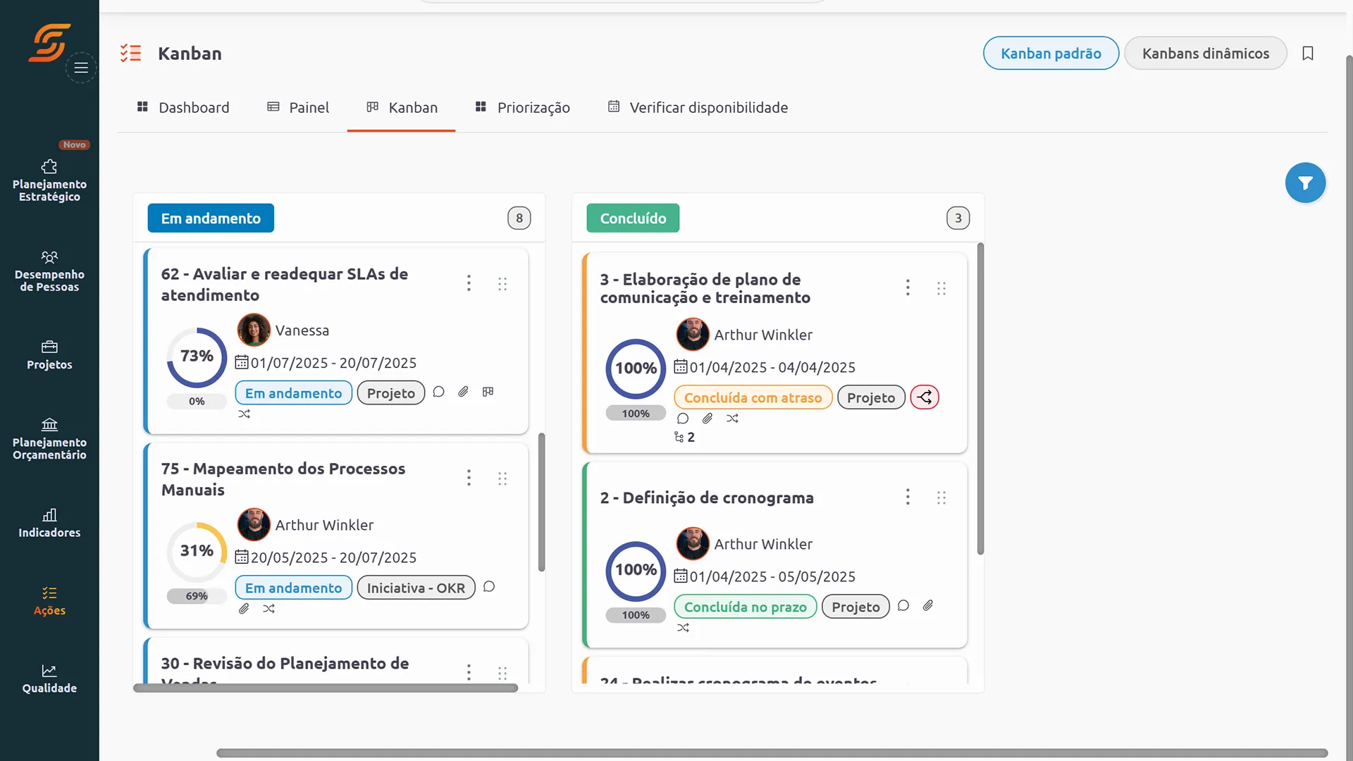 Saúde 12 Software de Plano de Ação Scoreplan todos os Segmentos
