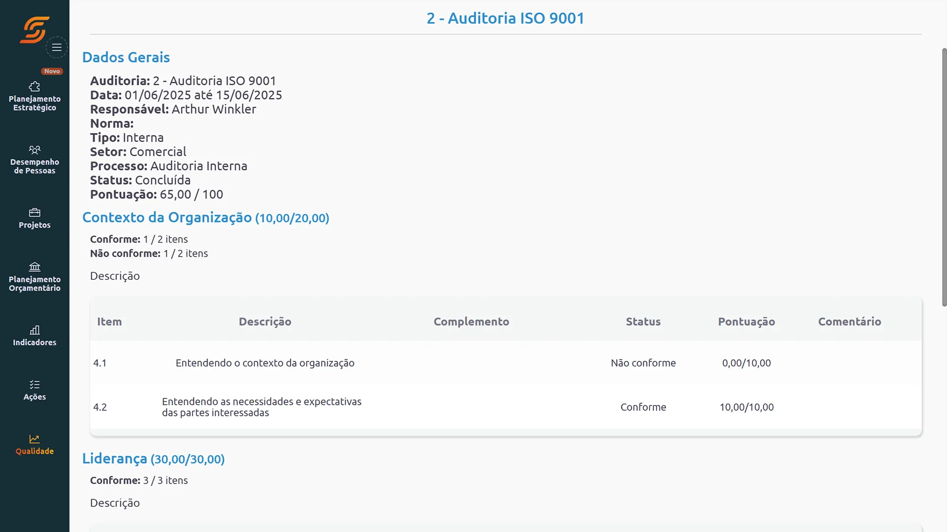 Software de Gestão de Auditorias 10 Capture dados com praticidade