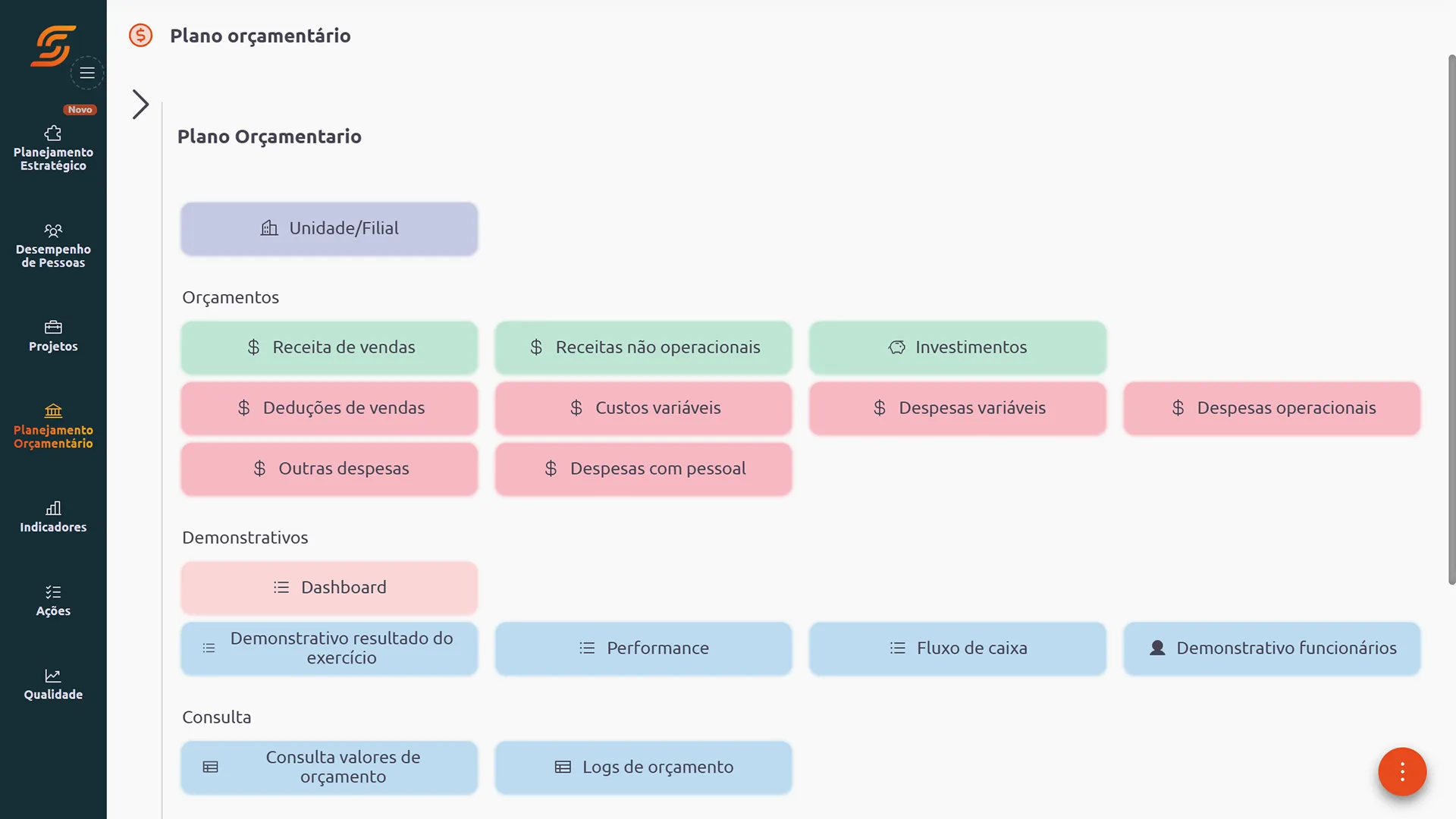Software Planejamento Orçamentário Scoreplan todos os Segmentos