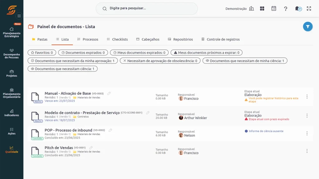Software de Gestão eletrônica de documentos 10 Monitore vencimentos com precisao