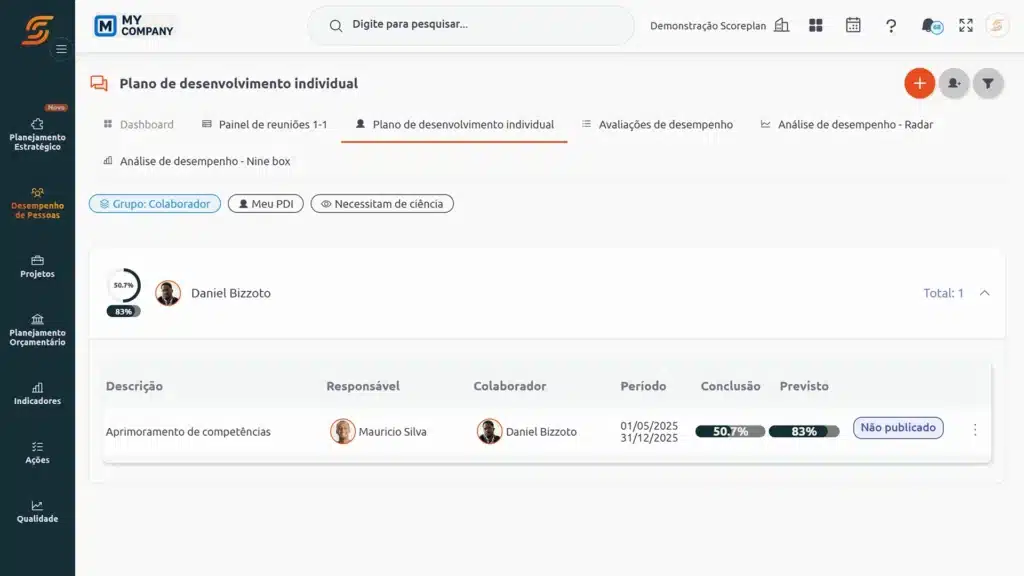 Software de Gestão de Pessoas 10 PDI