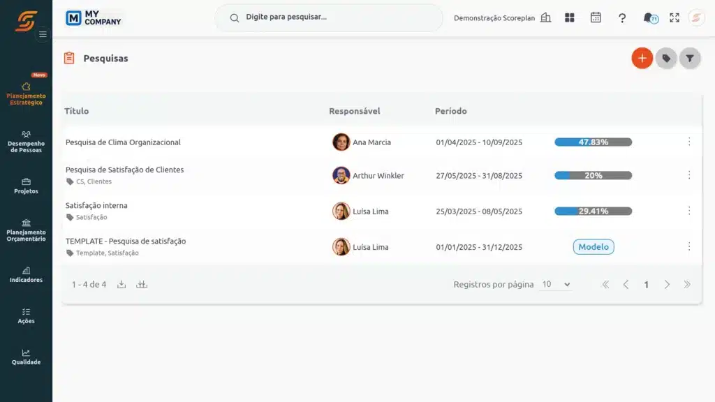 Software de Gestão de Pessoas 15 Softwares de Pesquisas Scoreplan