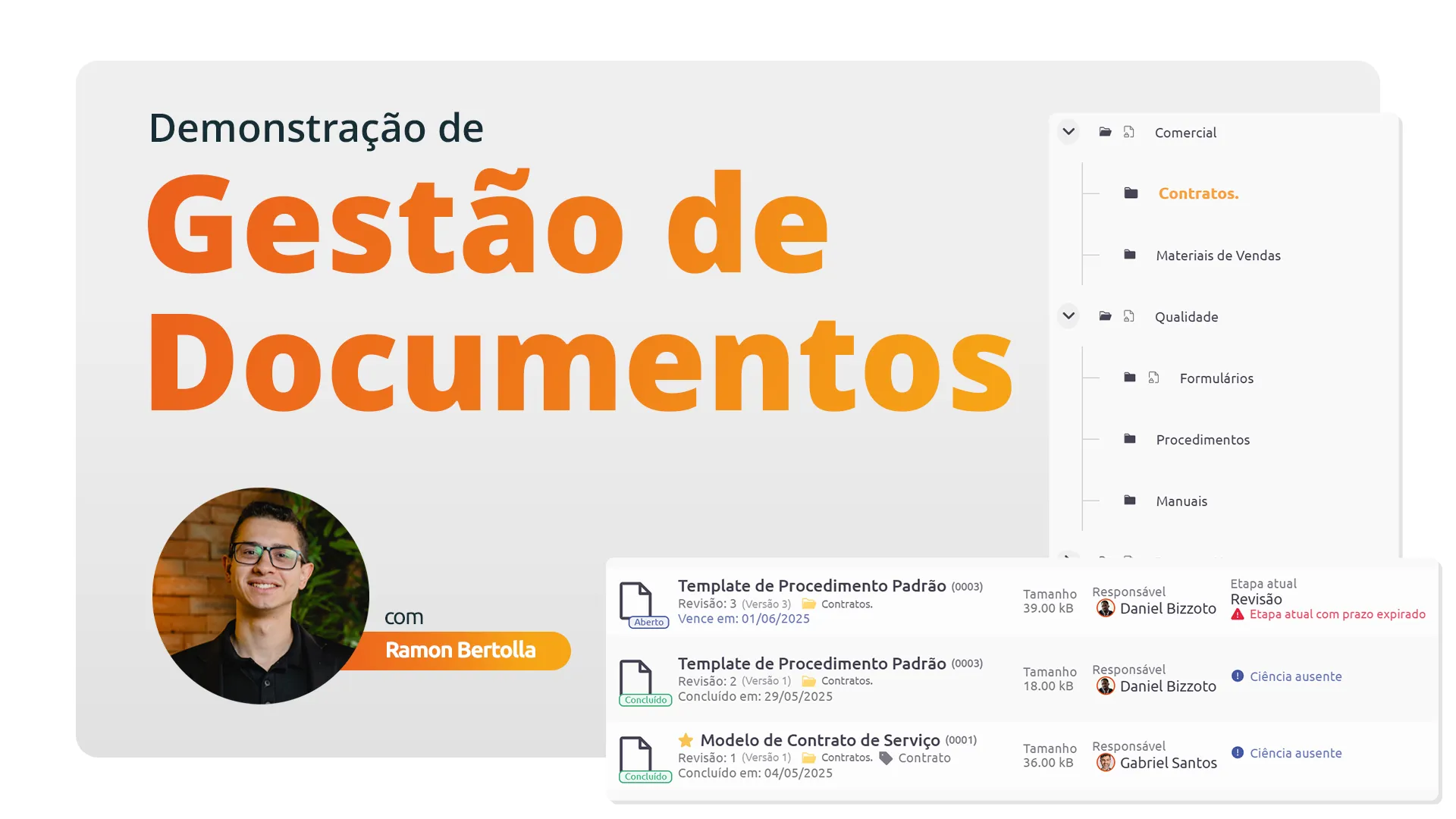 Vídeos demonstrações 6 software de gestão de documentos scoreplan