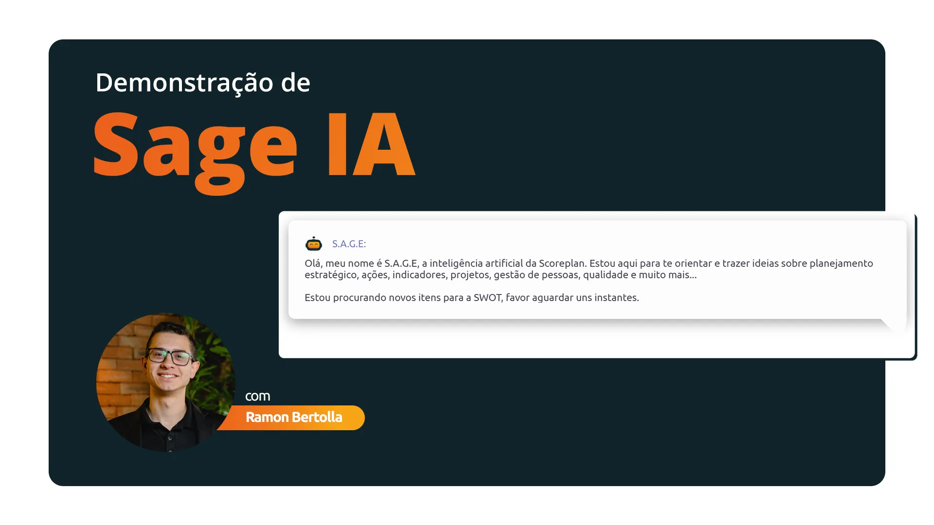 Vídeos demonstrações 15 software de Sage Ia scoreplan