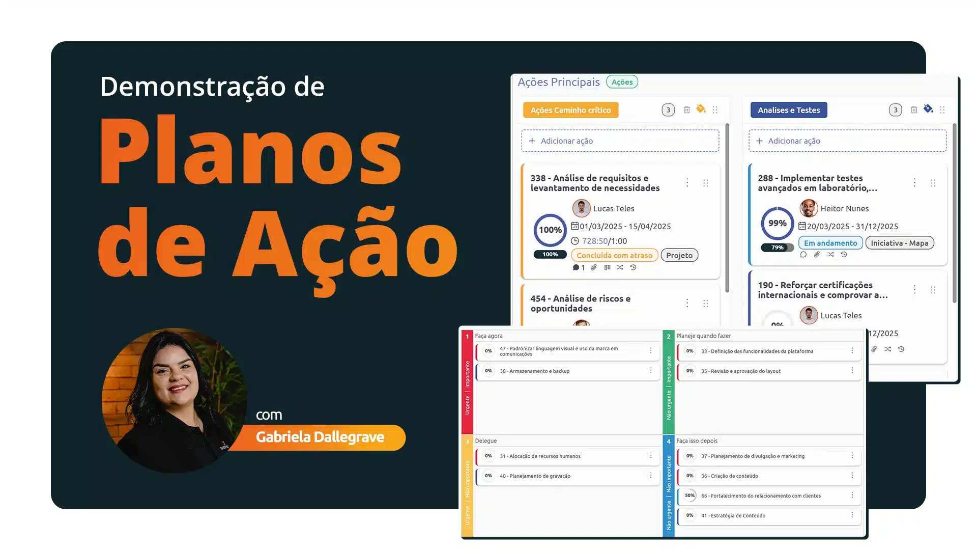 Vídeos demonstrações 9 software de plano de ação scoreplan