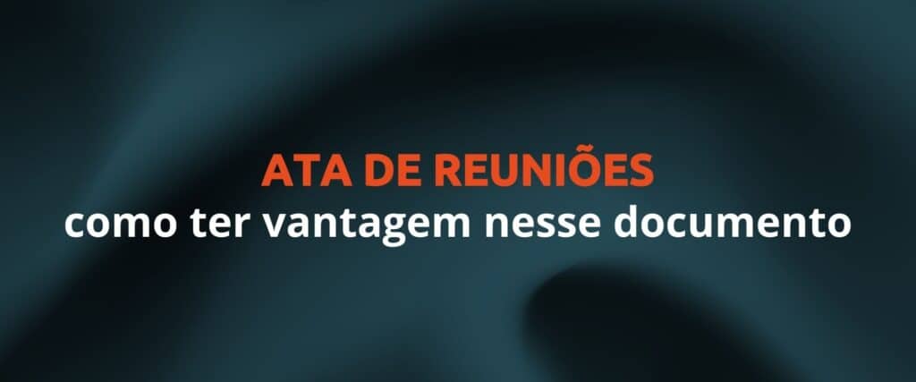 ata de reuniões