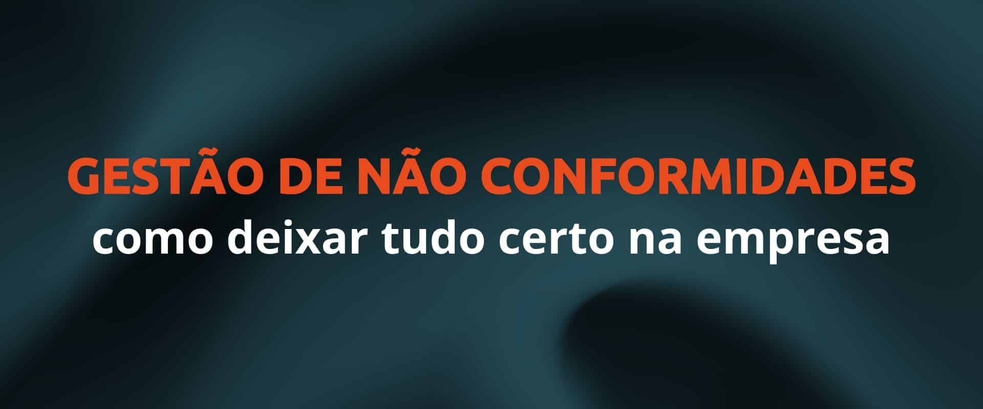 gestão de não conformidades