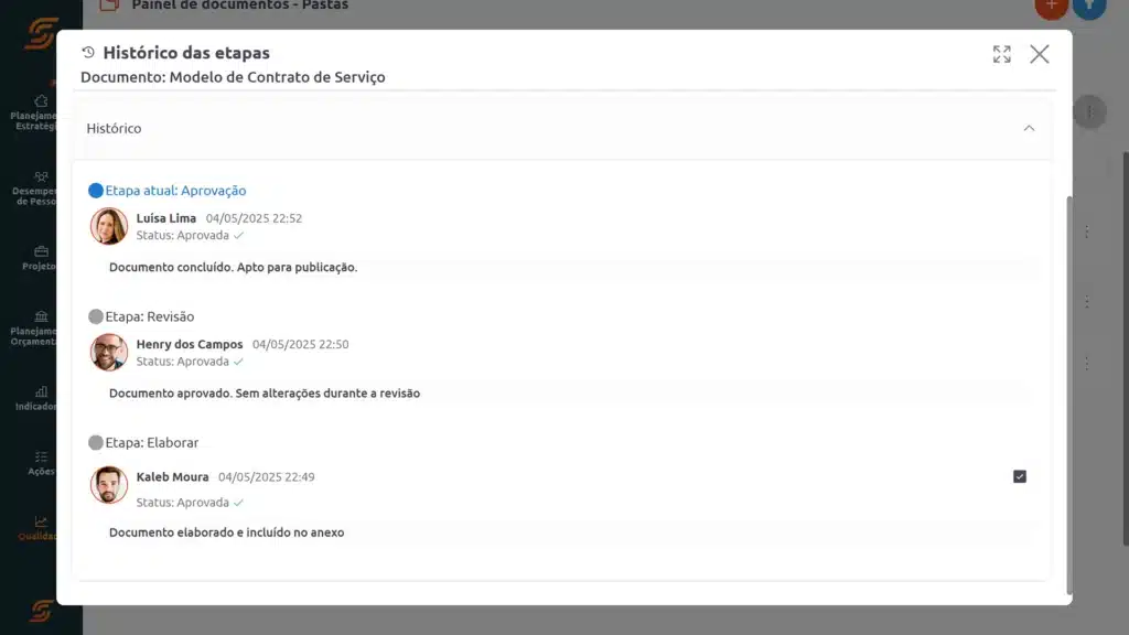 rastreabilidade de documentos ged scoreplan